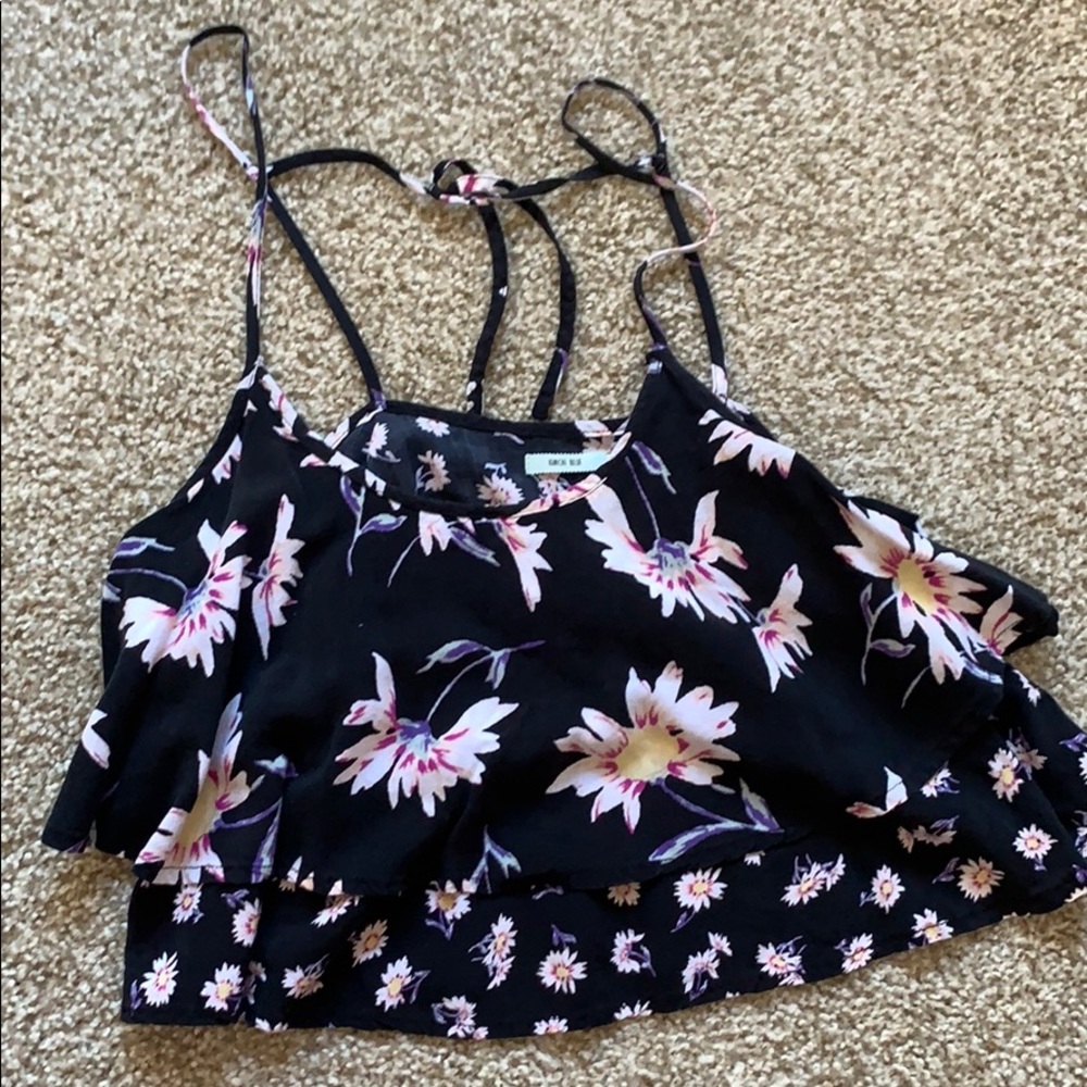 Flower and flowy tank top
